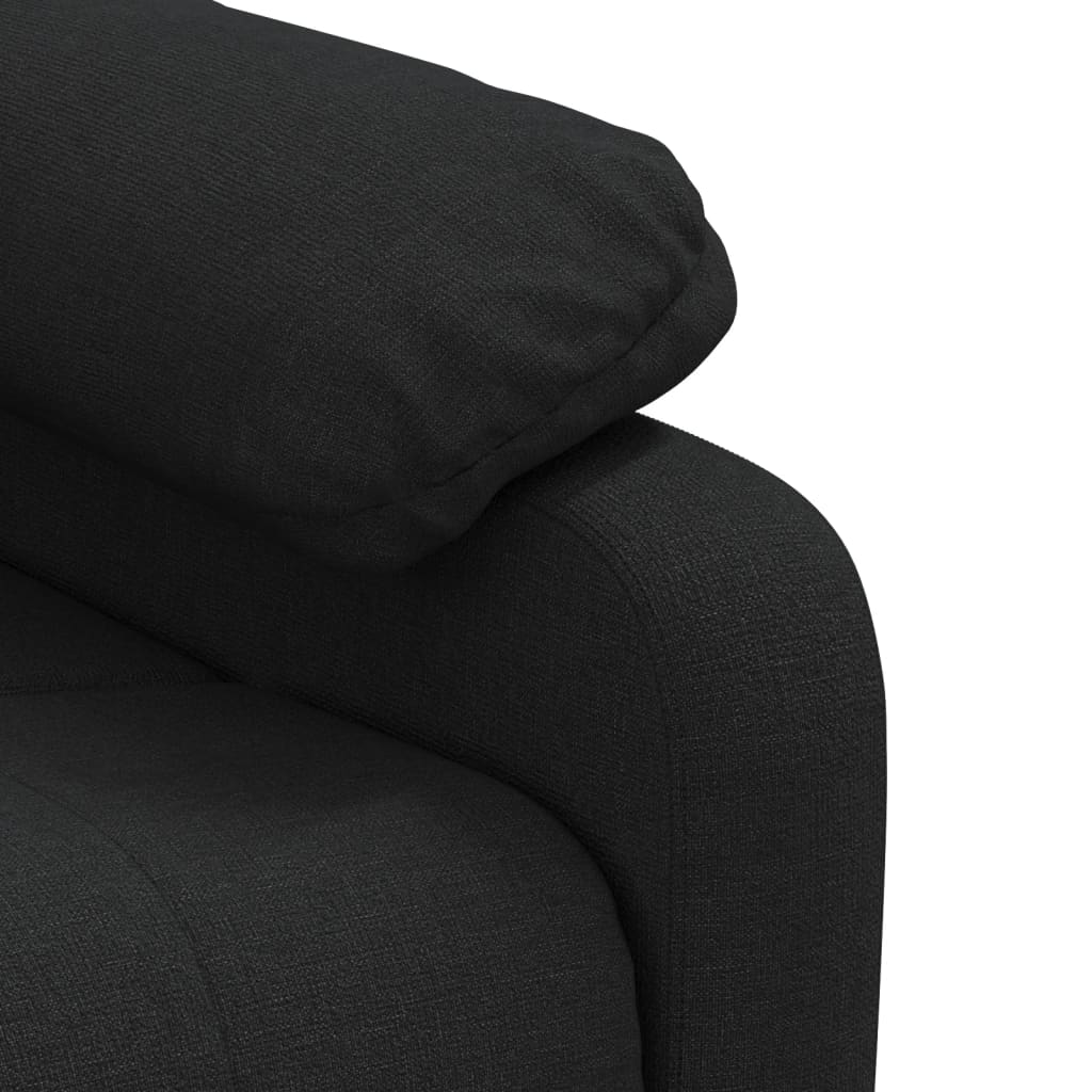 Poltrona elétrica reclinável tecido preto