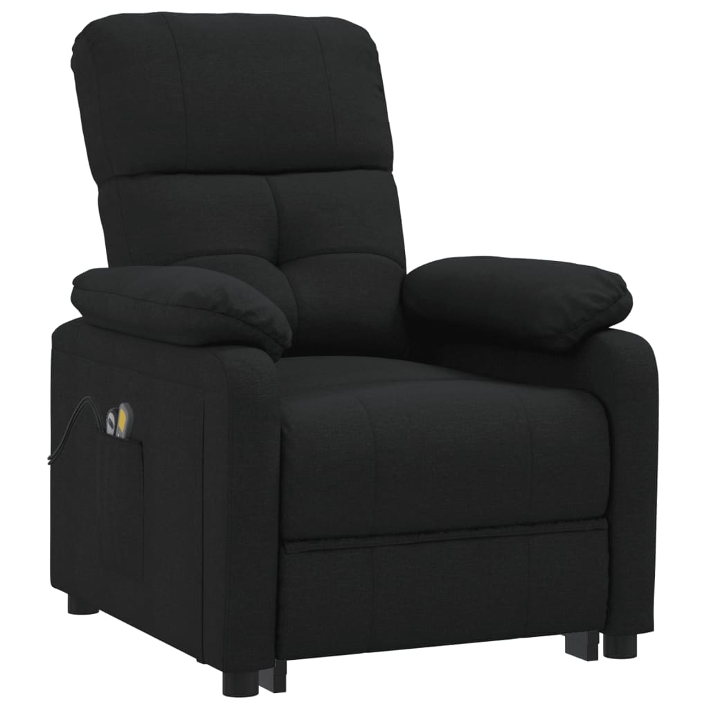 Poltrona de massagens elétrica tecido preto