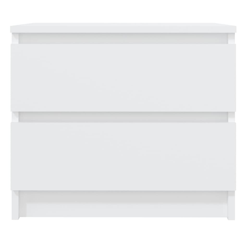 Mesas de cabeceira 2 pcs derivados de madeira branco
