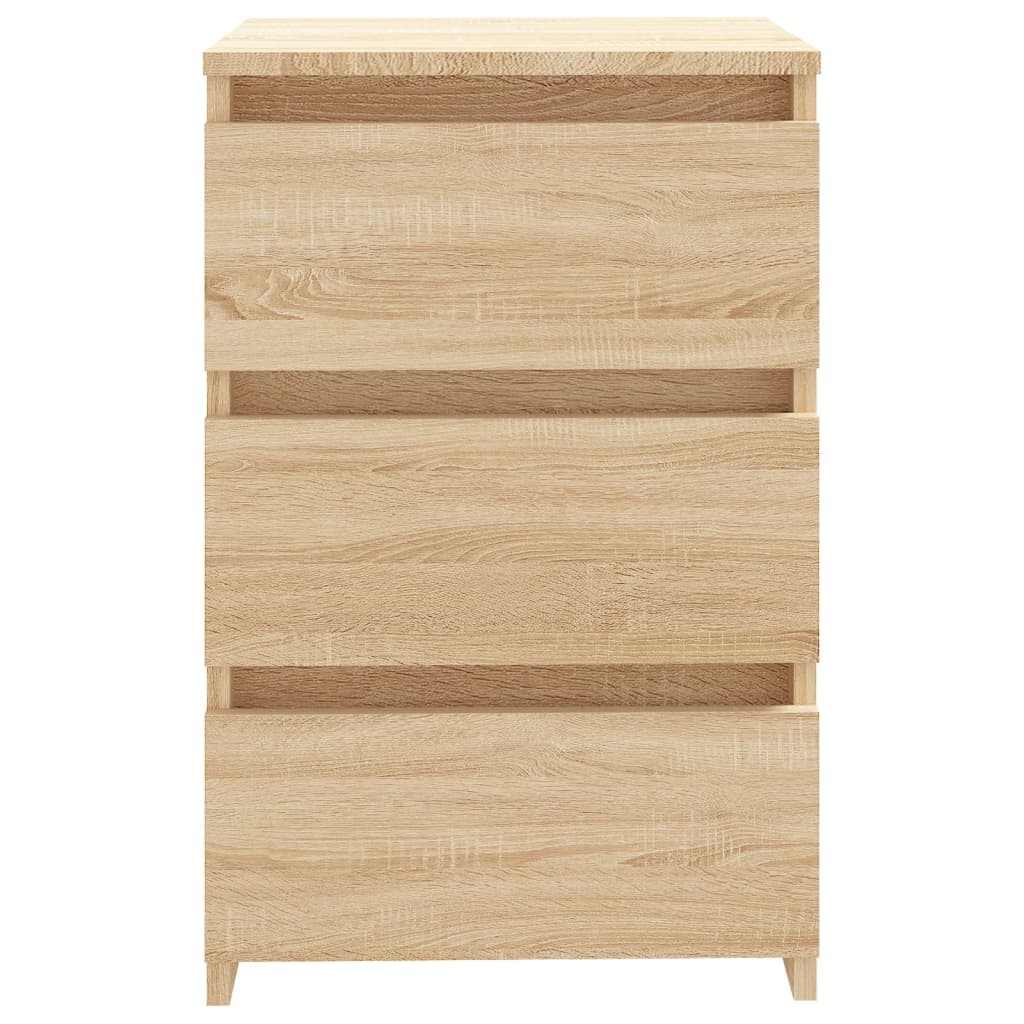 Mesas cabeceira 2pcs derivados de madeira carvalho sonoma