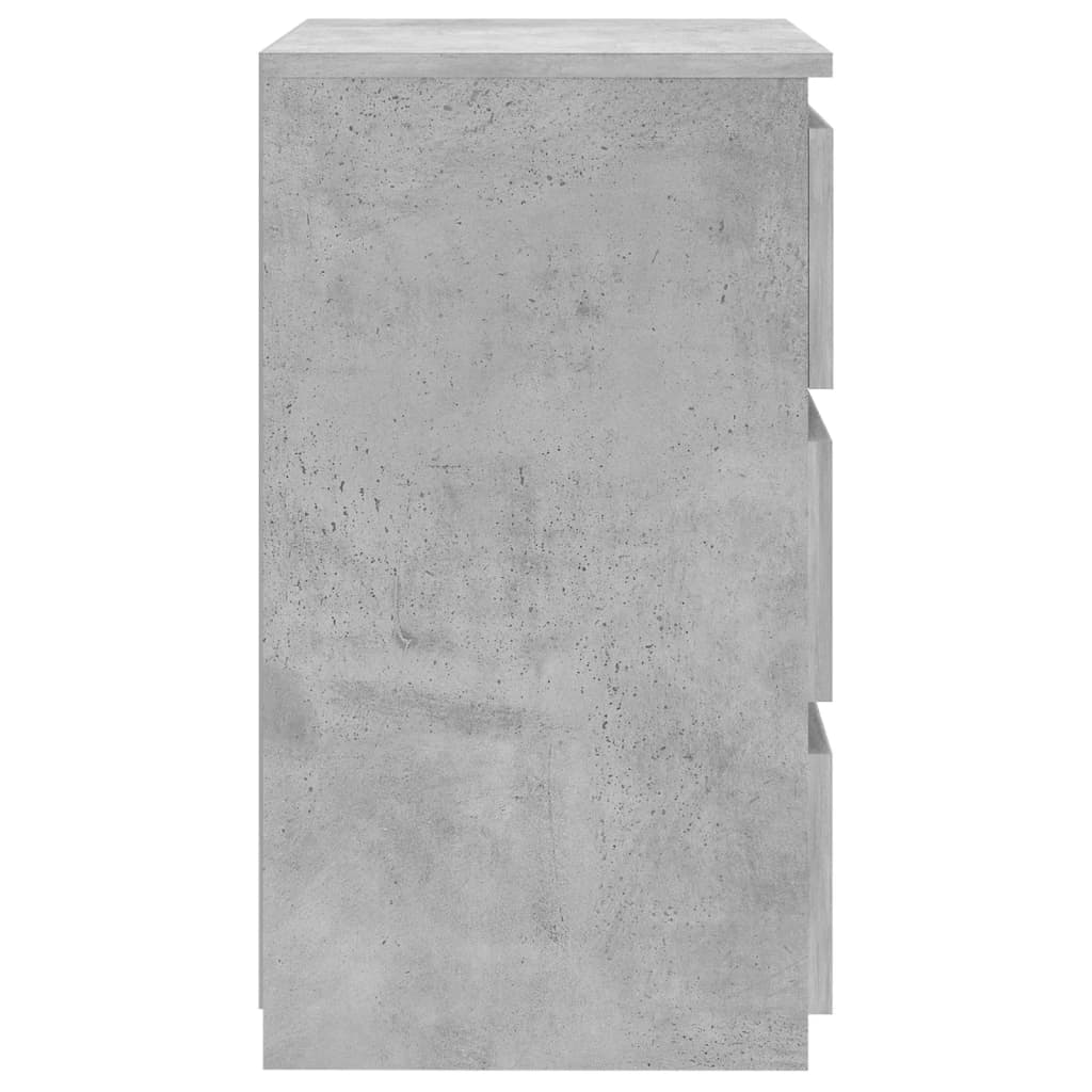 Mesa de cabeceira derivados de madeira cinzento cimento