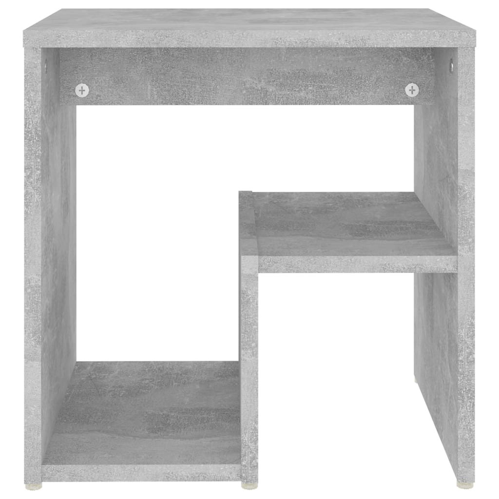 Mesa de cabeceira derivados de madeira cinzento cimento