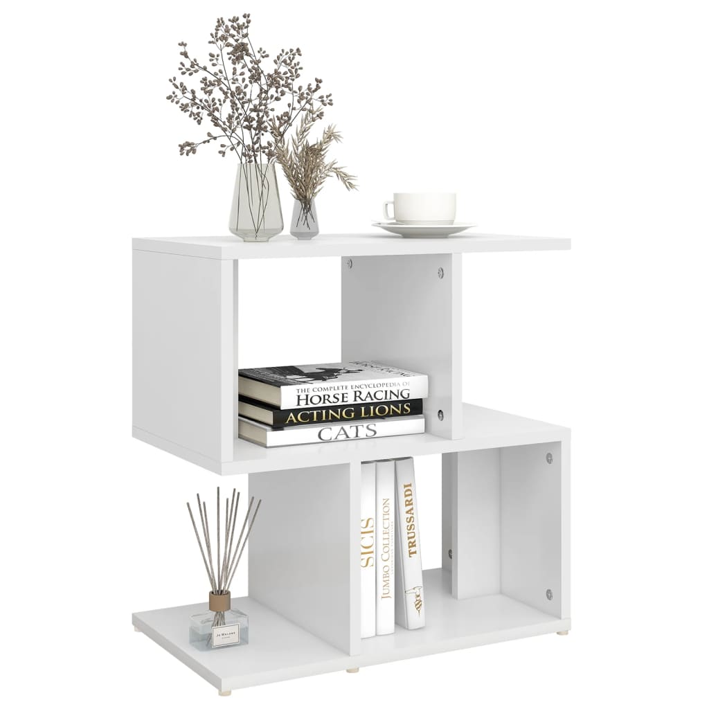 Mesa de cabeceira 50x30x51,5 cm derivados de madeira branco
