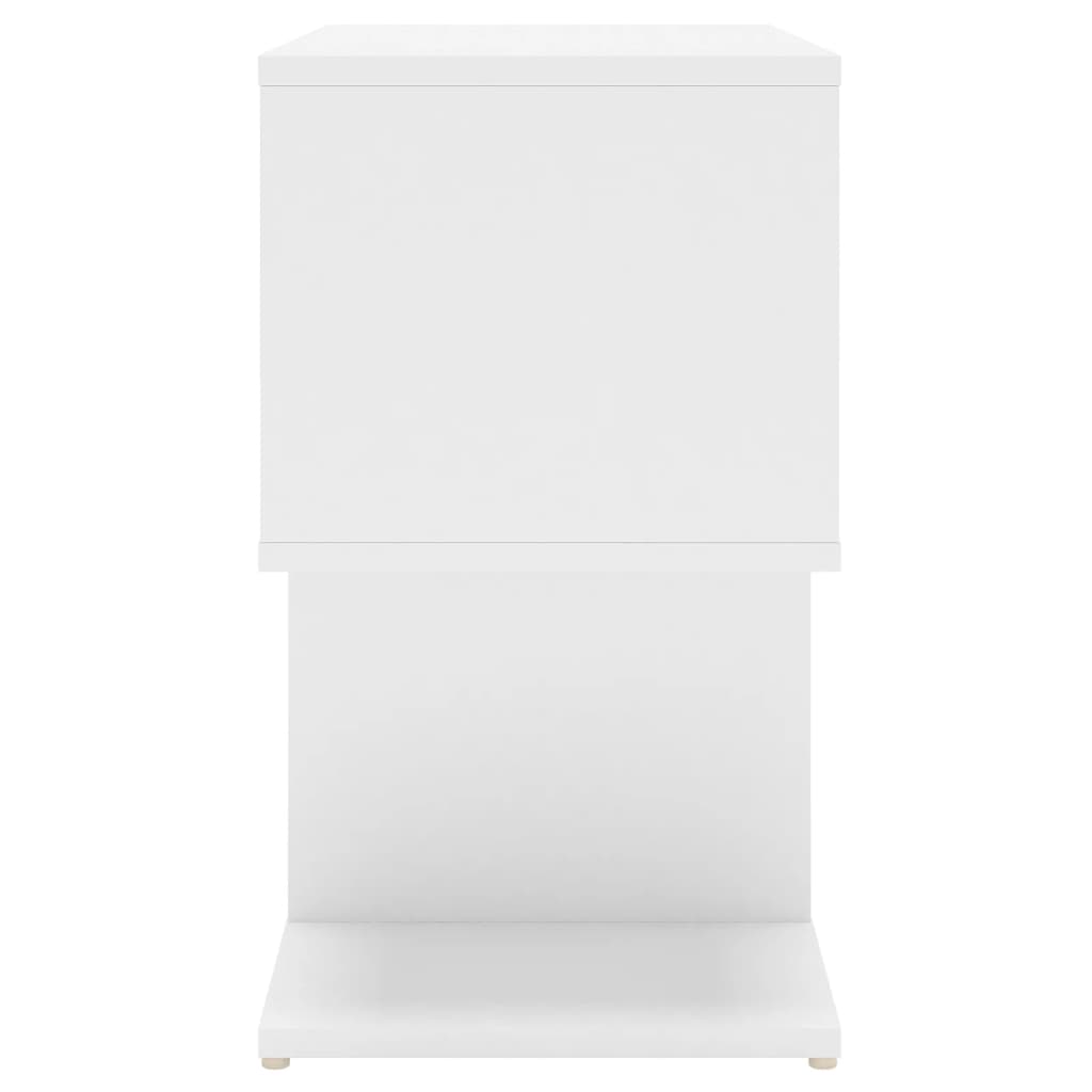 Mesa de cabeceira 50x30x51,5 cm derivados de madeira branco