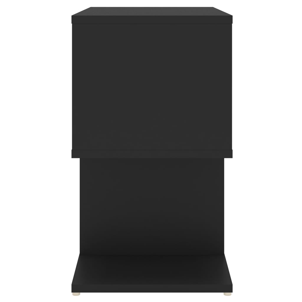 Mesa de cabeceira 50x30x51,5 cm derivados de madeira preto