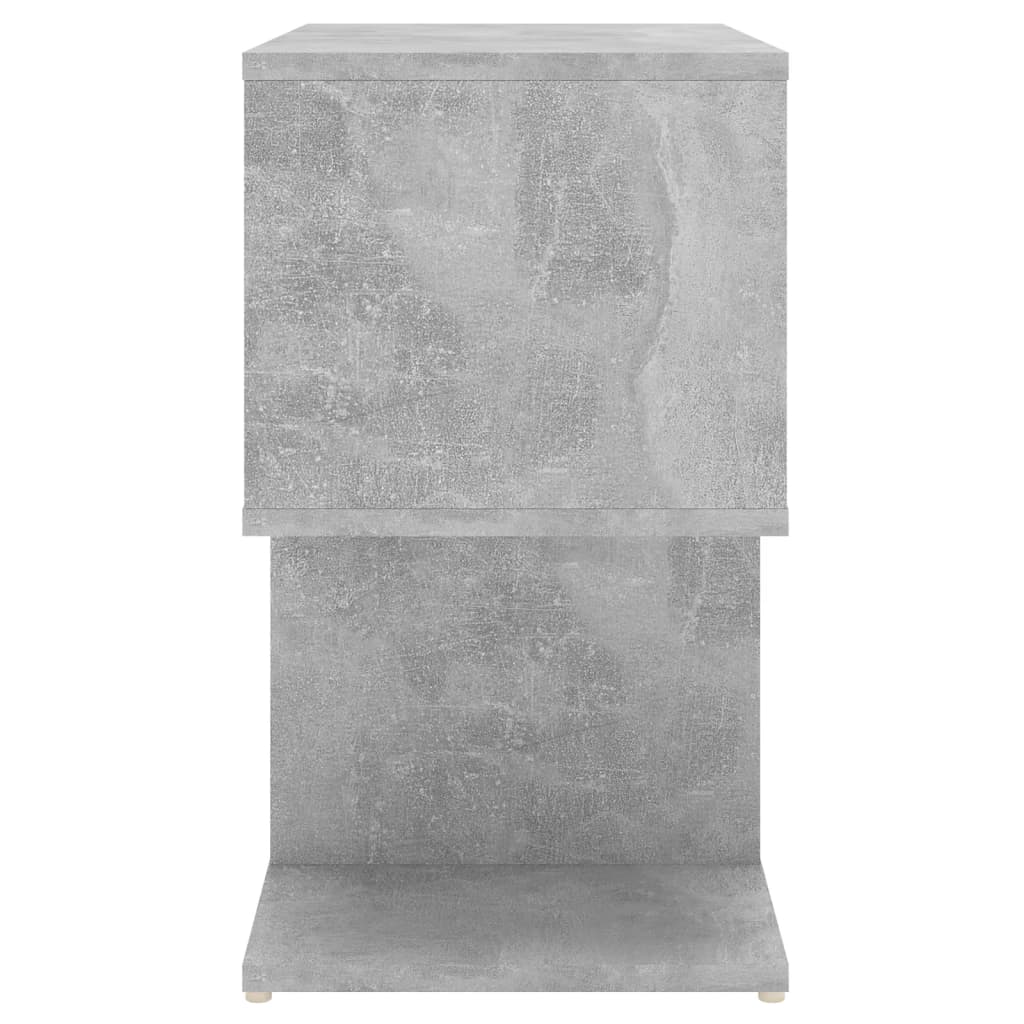 Mesa de cabeceira derivados de madeira cinzento cimento