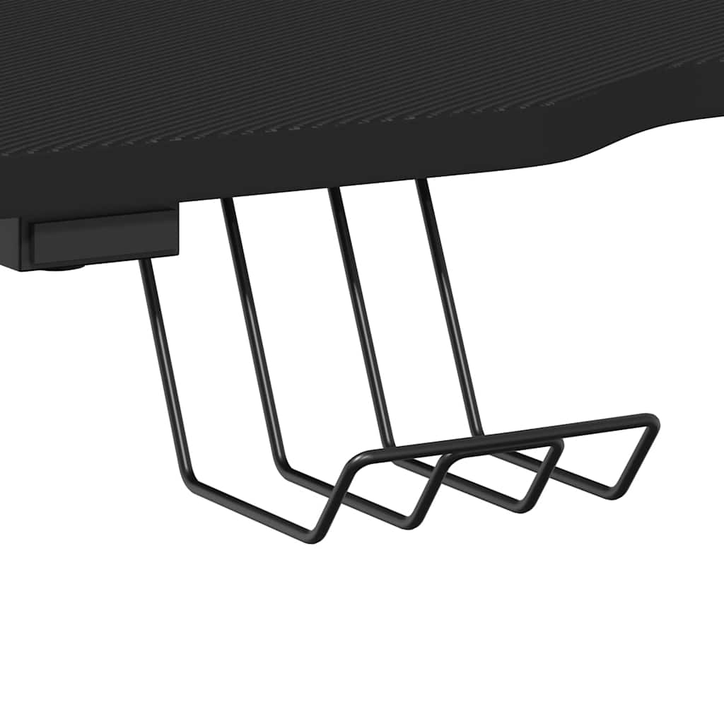 Secretária de gaming c/ pernas em forma de ZZ 110x60x75cm preto