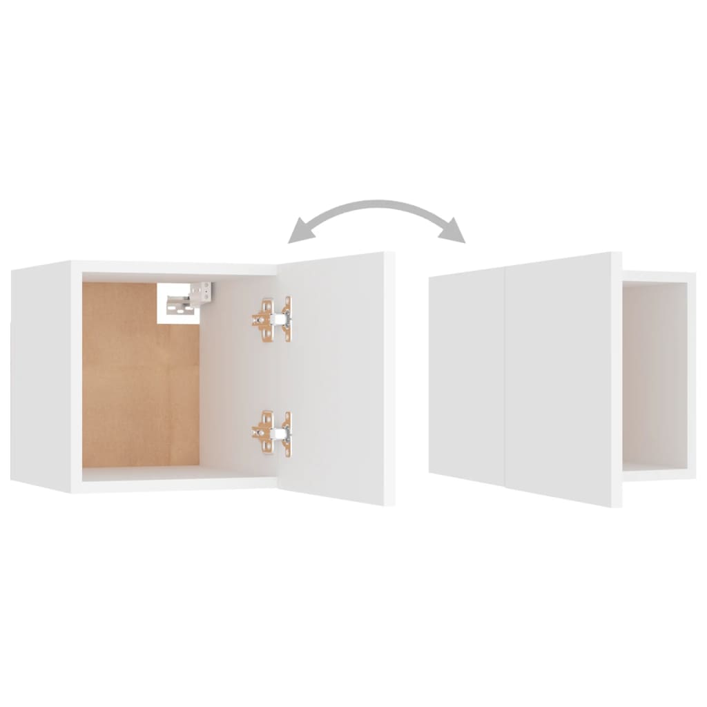 Mesa de cabeceira 30,5x30x30 cm derivados de madeira branco