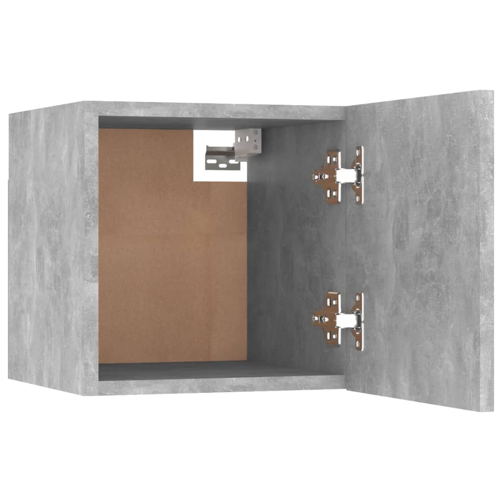 Mesa de cabeceira derivados de madeira cinzento cimento