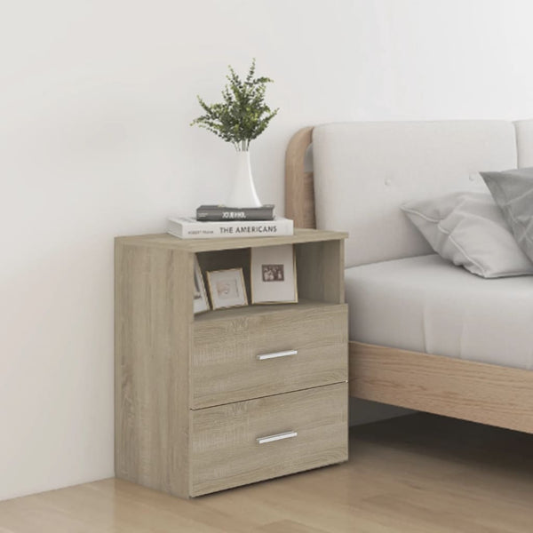 Mesa de cabeceira 50x32x60 cm cor carvalho sonoma