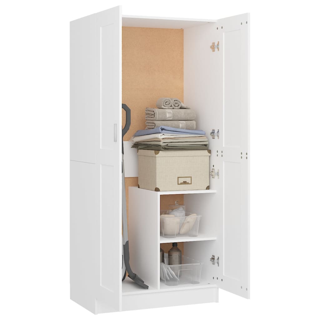 Roupeiro 82,5x51,5x180 cm contraplacado branco