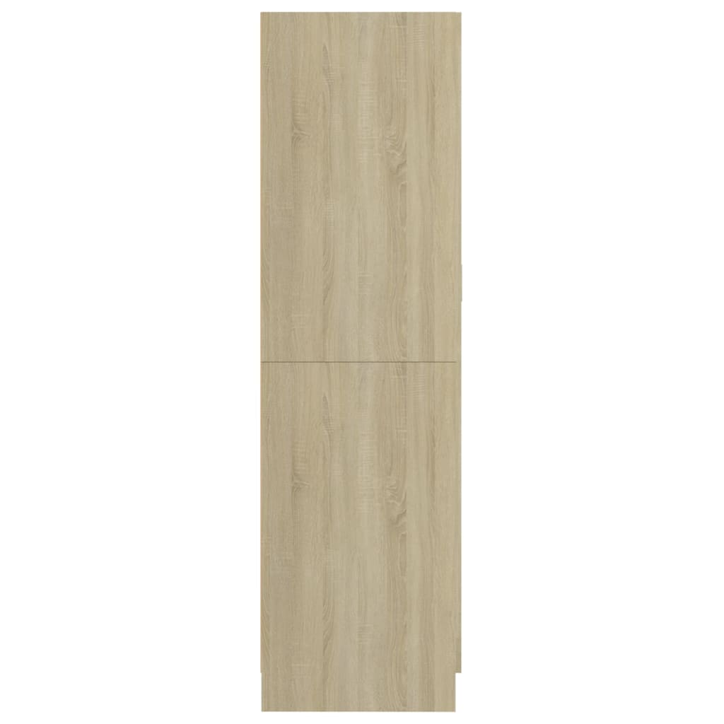 Roupeiro 82,5x51,5x180 cm contraplacado carvalho sonoma