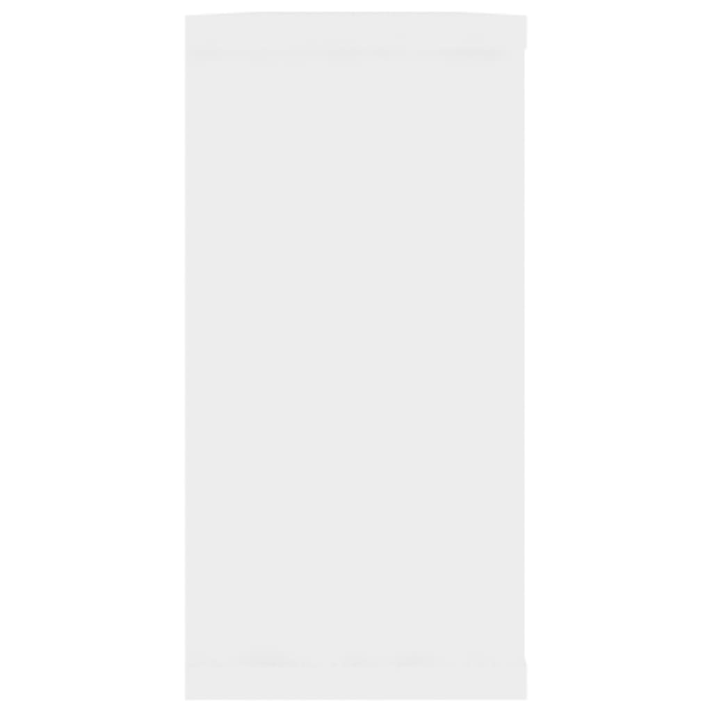 Prateleiras parede forma cubo 2 pcs derivados de madeira branco