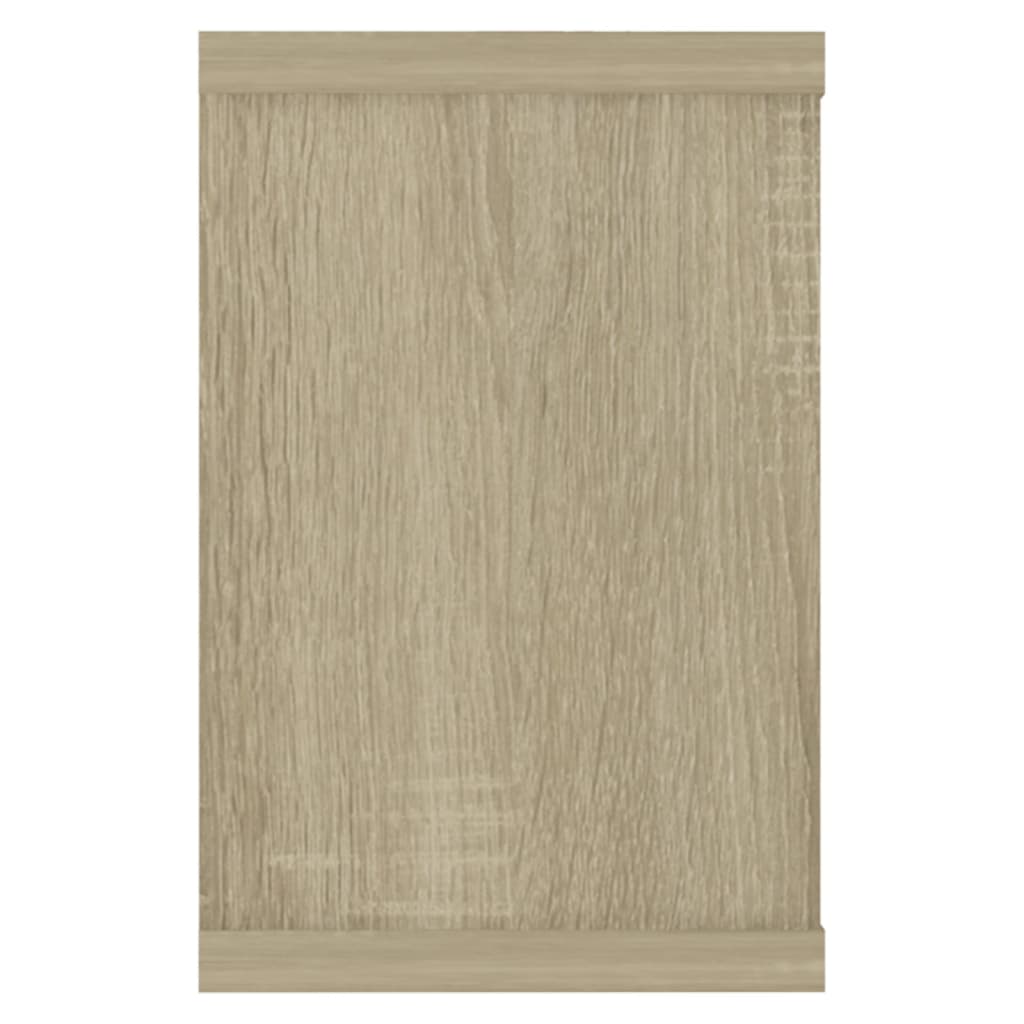 Prateleiras parede forma de cubo 2 pcs carvalho sonoma