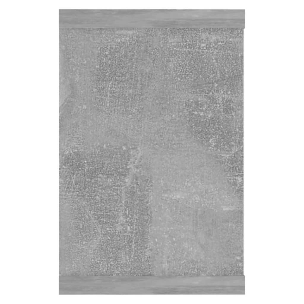 Prateleiras parede forma de cubo 2pcs 60x15x23 cm cinza cimento
