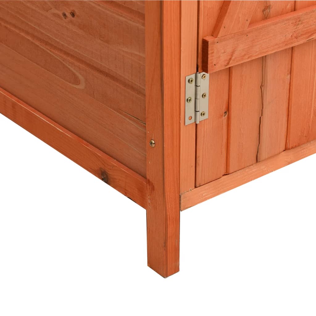 Abrigo p/ ferramentas de jardim 136x75x160 cm abeto maciço