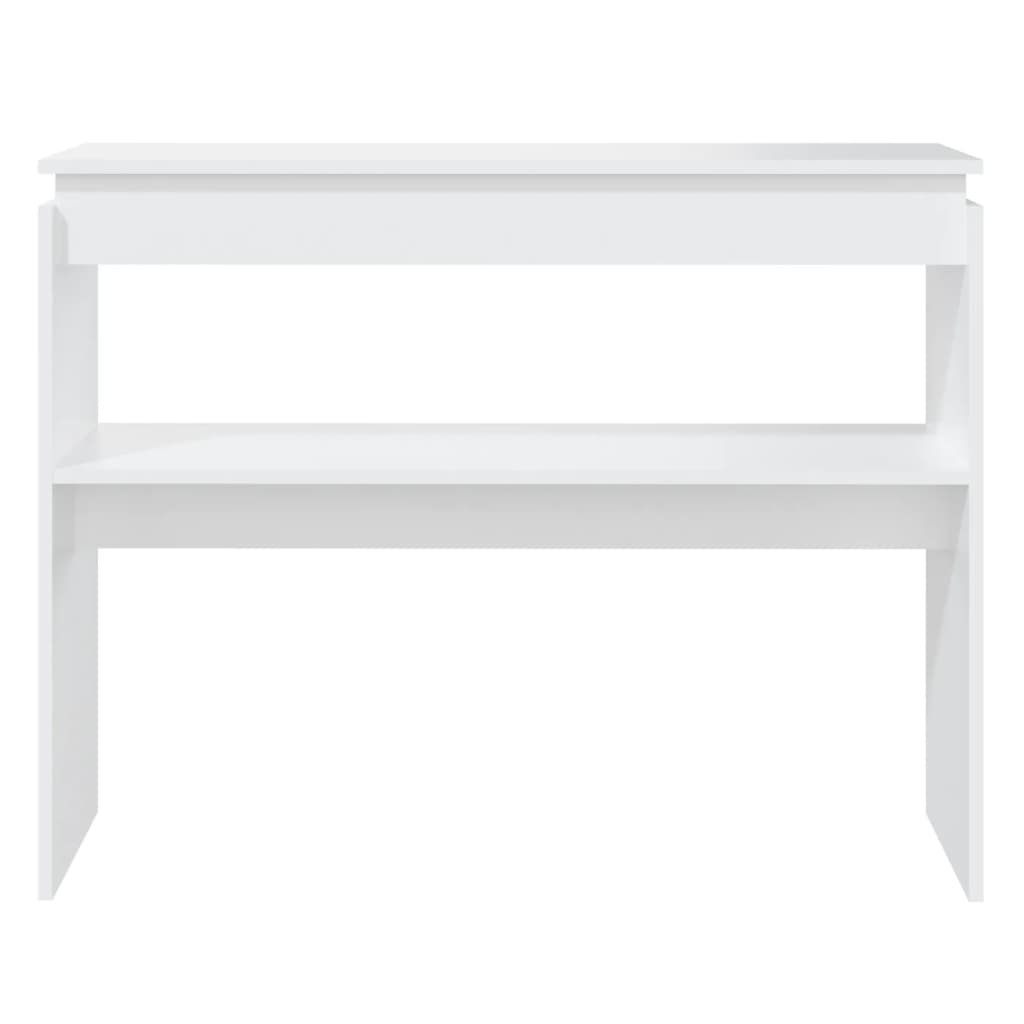 Mesa consola 102x30x80 cm derivados de madeira branco