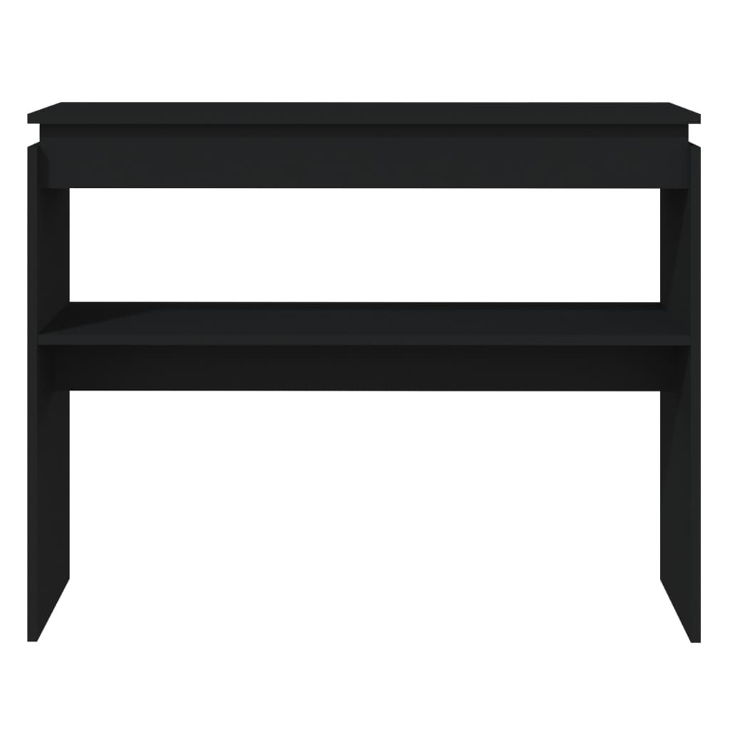 Mesa consola 102x30x80 cm derivados de madeira preto