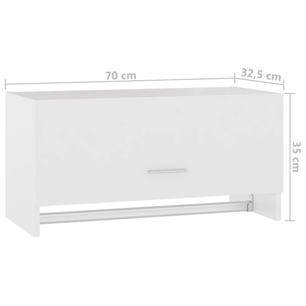 Roupeiro 70x32,5x35 cm derivados de madeira branco