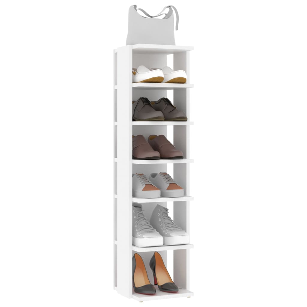 Sapateiras 2 pcs 27,5x27x102 cm derivados de madeira branco