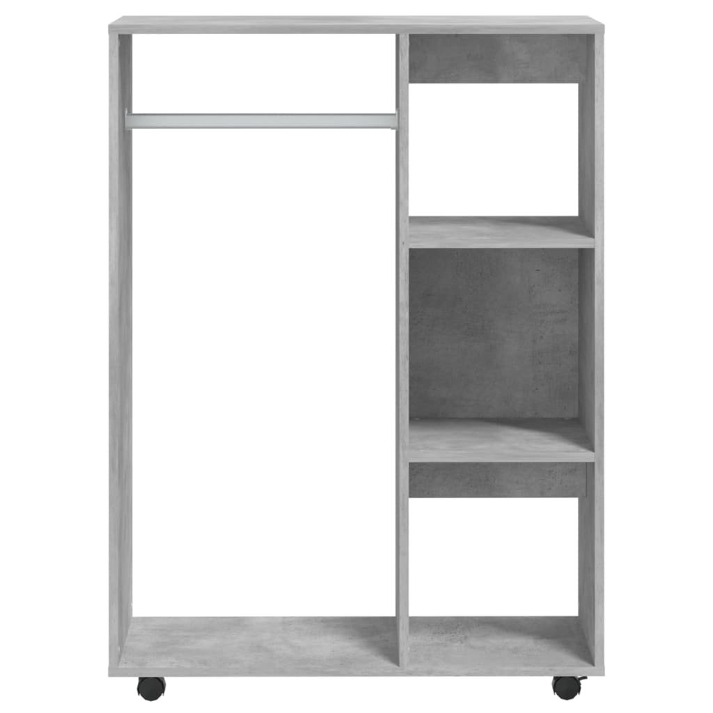 Roupeiro 80x40x110 cm derivados de madeira cinzento cimento
