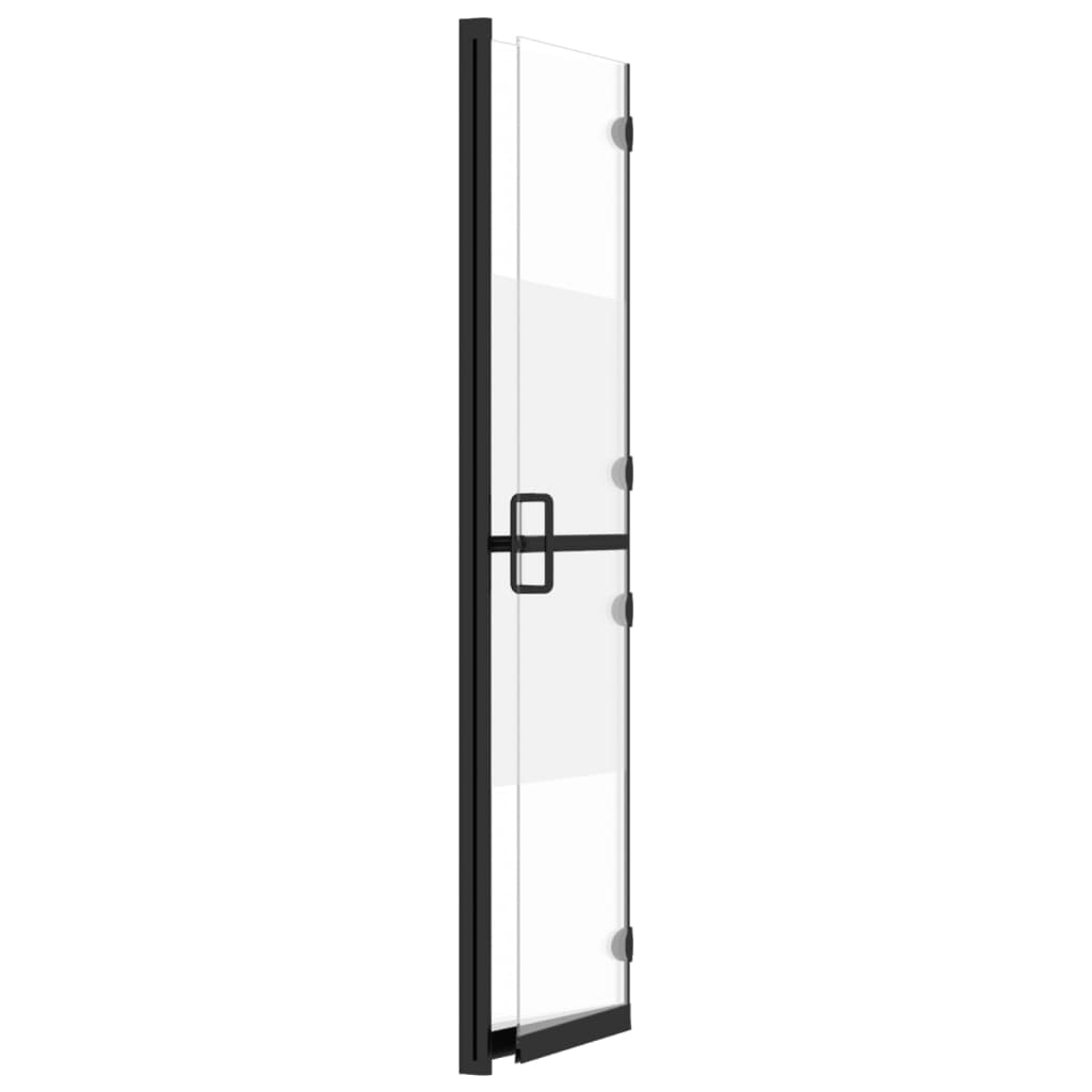Divisória chuveiro dobrável 120x190 cm meio vidro fosco ESG