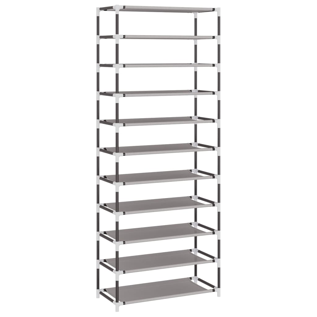 Sapateira 60x30x166 cm tecido cinzento