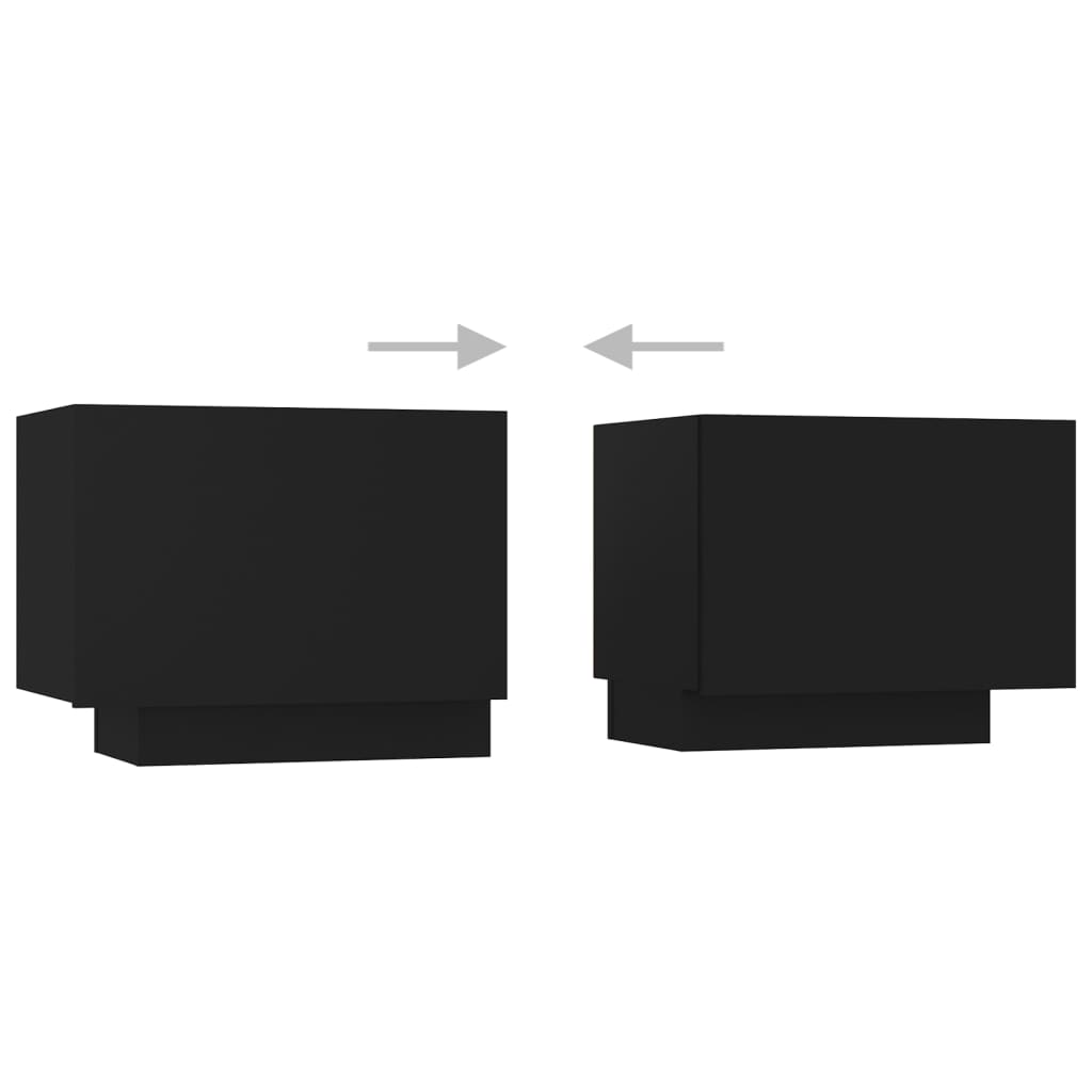 Móvel de TV com luzes LED 180x35x40 cm preto
