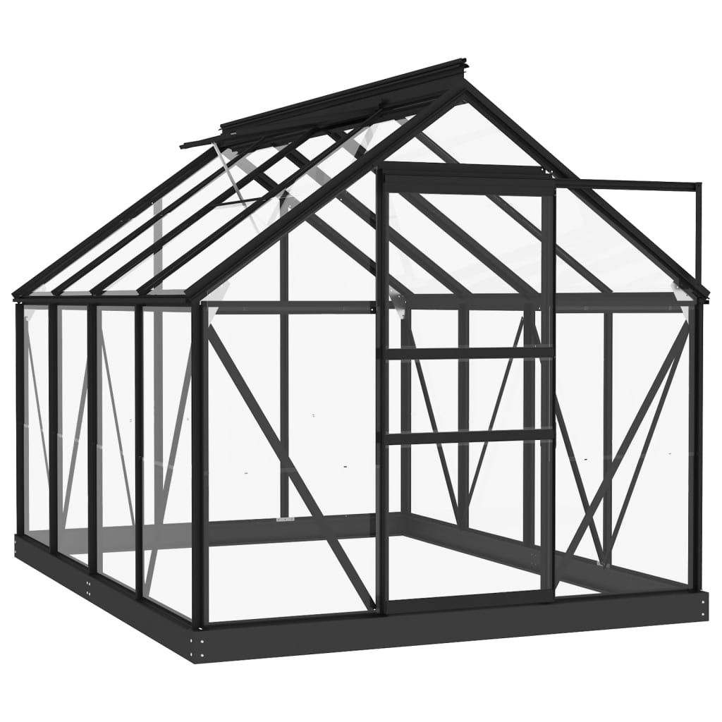 Estrutura substituição estufa 155x103x191 cm alumínio antracite