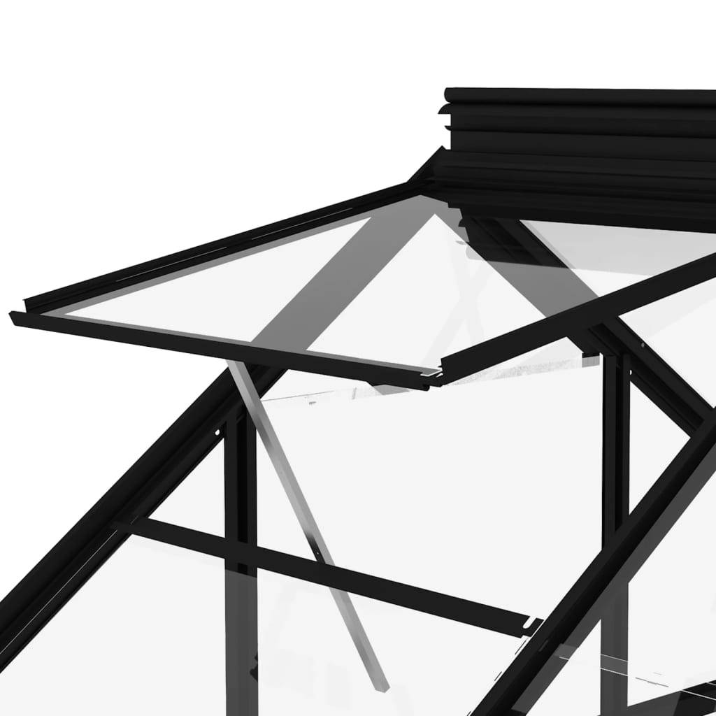 Estrutura substituição estufa 155x103x191 cm alumínio antracite
