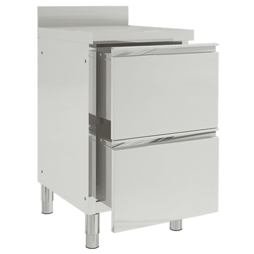 Armário de cozinha comercial com 2 gavetas 50x60x96 cm