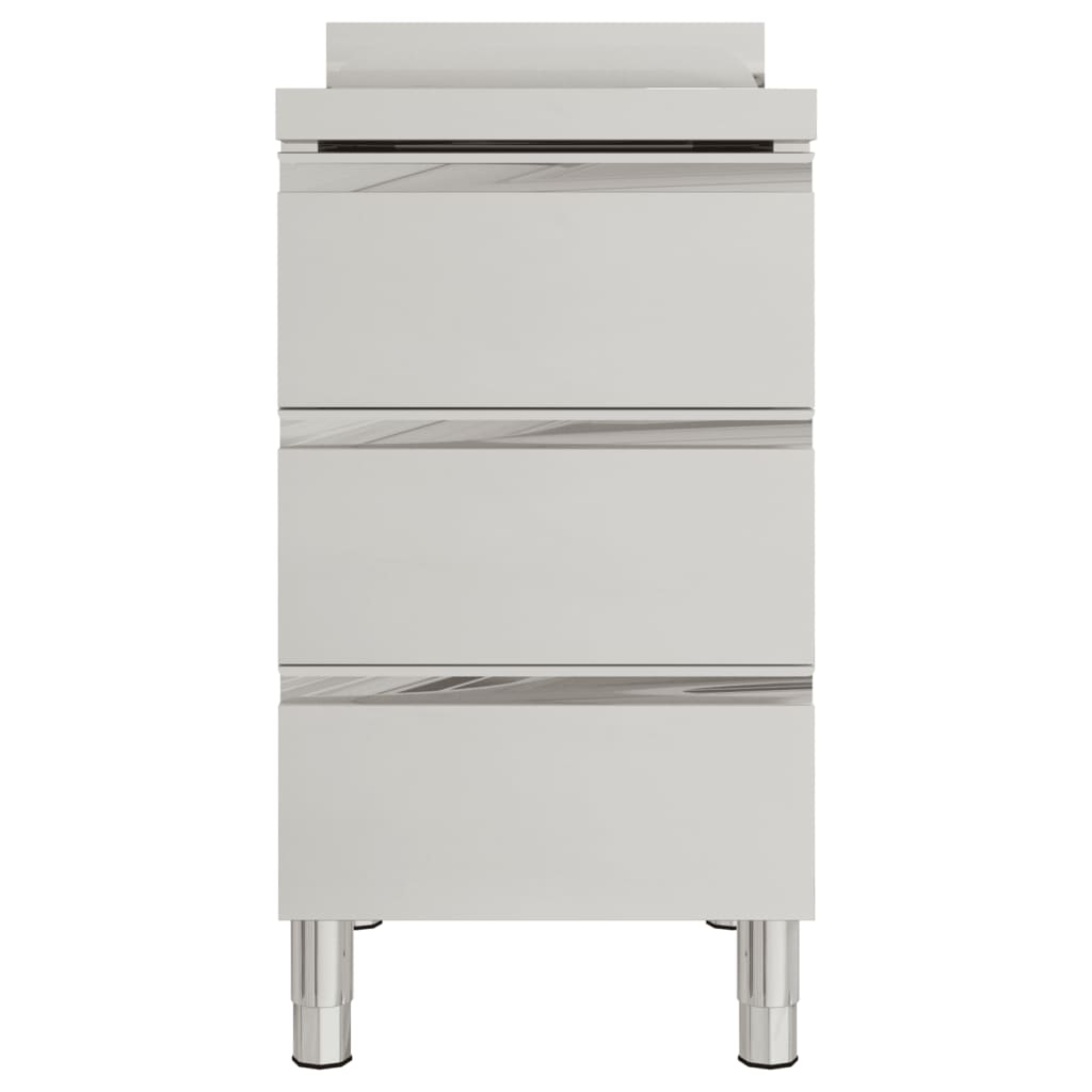 Armário de cozinha comercial com 3 gavetas 50x60x96 cm