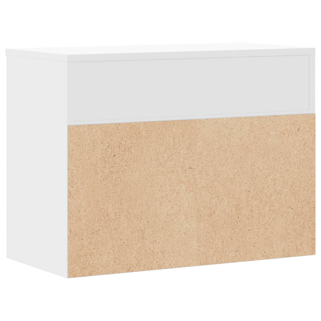 Banco sapateira 60x30x45 cm derivados de madeira branco