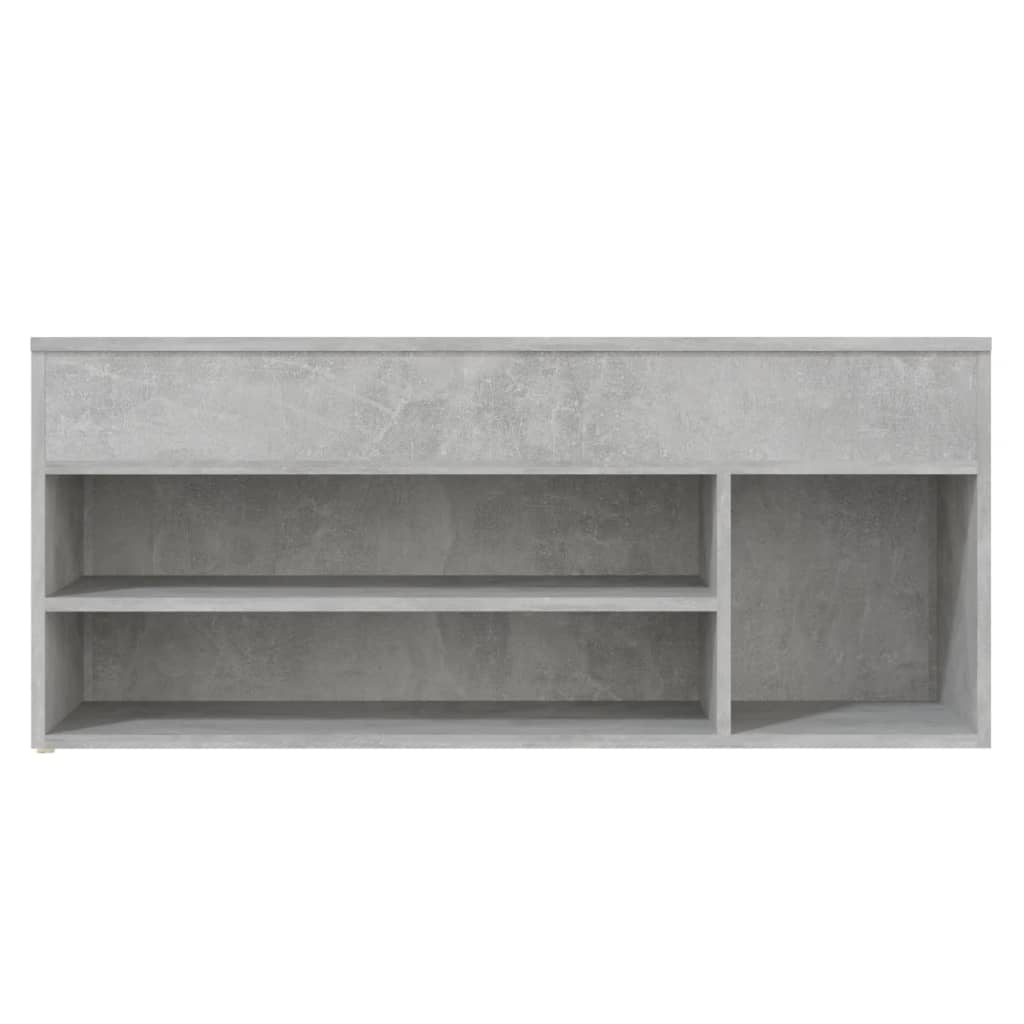 Banco sapateira 105x30x45 cm derivados madeira cinzento-cimento