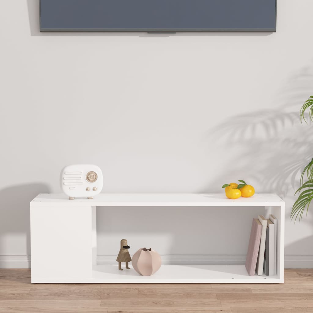 Móvel de TV 100x24x32 cm derivados de madeira branco