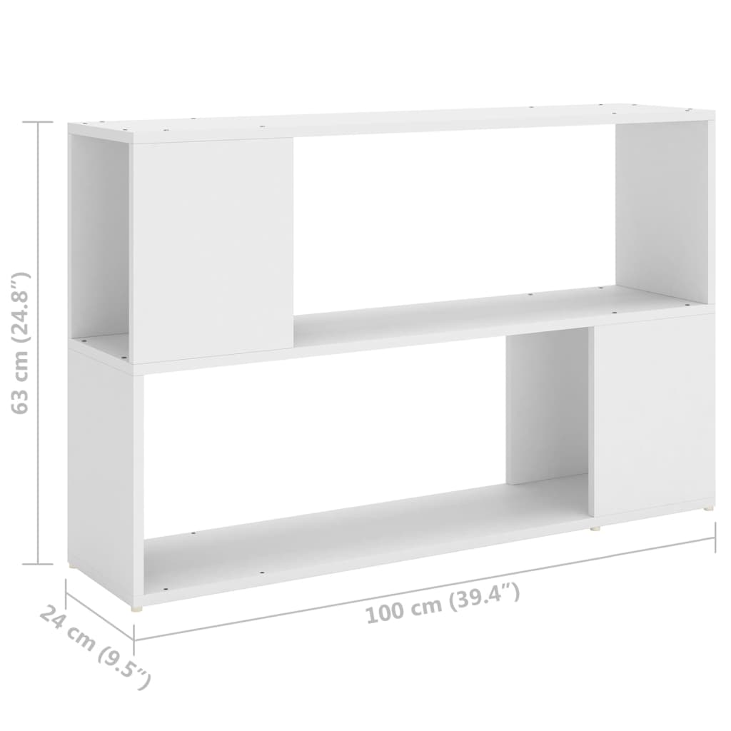 Estante 100x24x63 cm derivados de madeira branco
