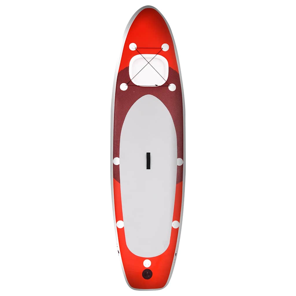 Conjunto prancha de paddle SUP insuflável 300x76x10 cm vermelho