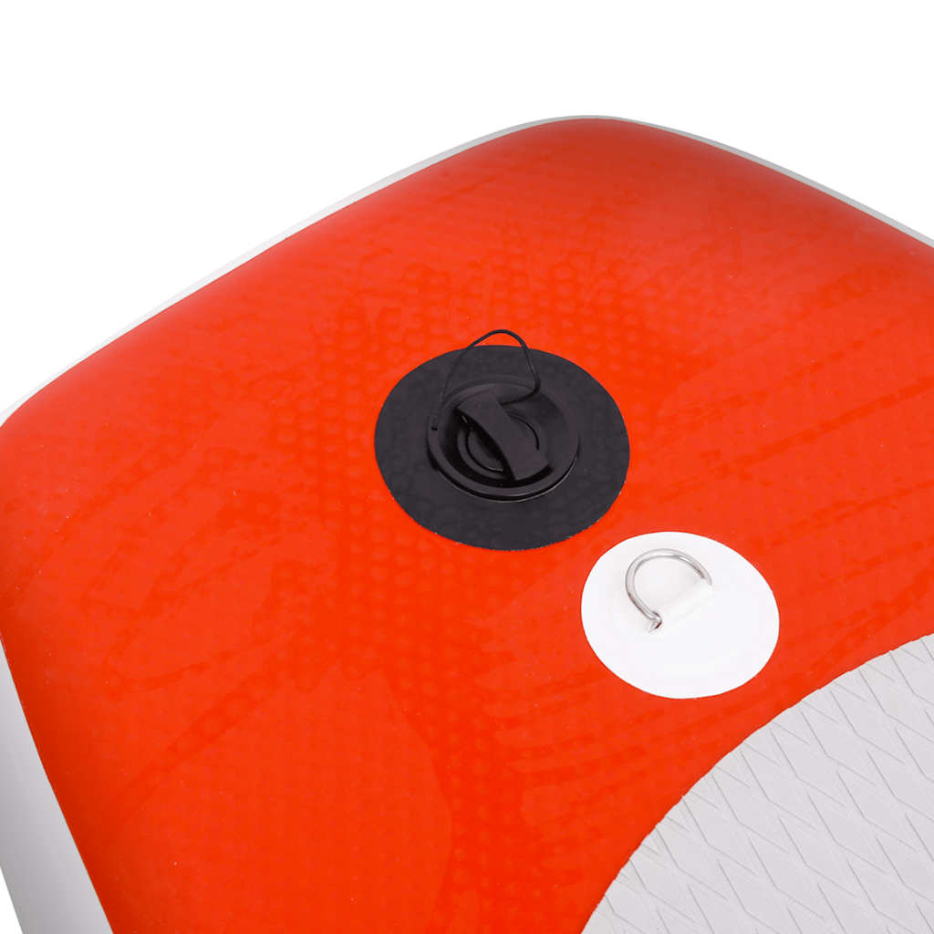 Conjunto prancha de paddle SUP insuflável 300x76x10 cm vermelho