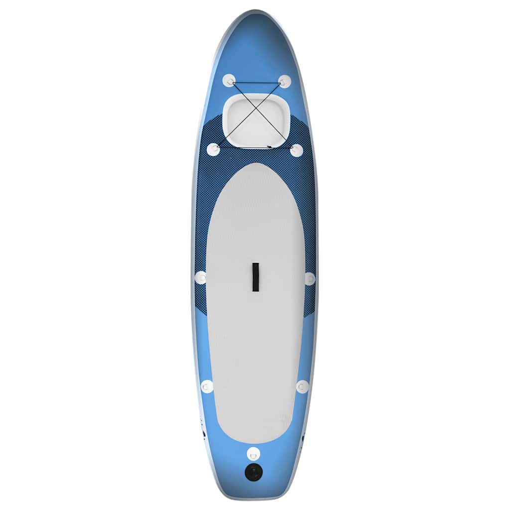 Conjunto prancha de paddle SUP insuflável 330x76x10 cm azul mar