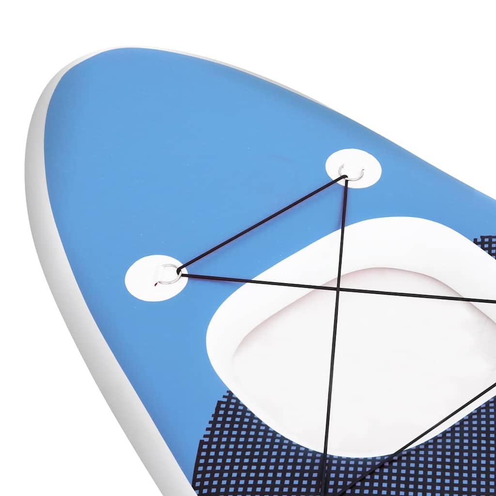Conjunto prancha de paddle SUP insuflável 330x76x10 cm azul mar