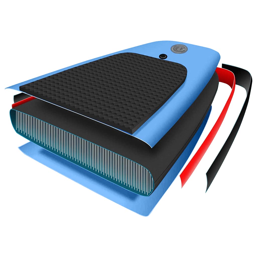 Conjunto prancha de paddle SUP insuflável 330x76x10 cm azul mar