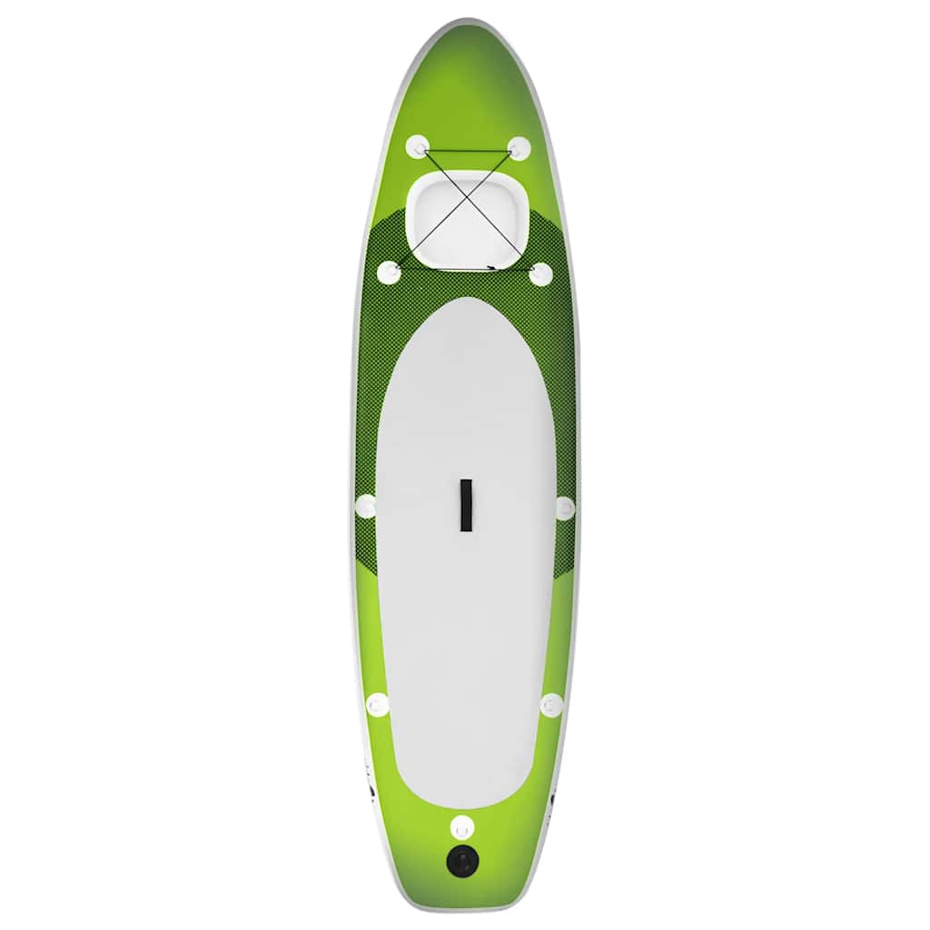 Conjunto prancha de paddle SUP insuflável 330x76x10 cm verde