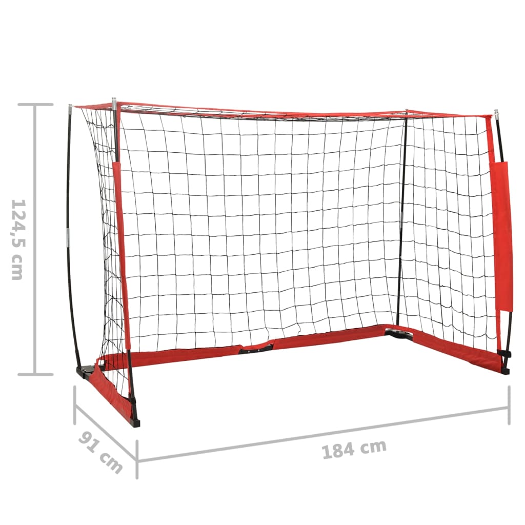Baliza de futebol 184x91x124,5 cm aço