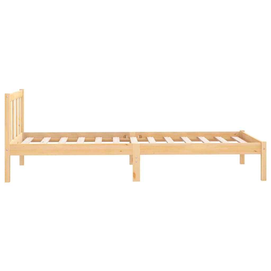 Estrutura de cama solteiro 90x190 cm pinho maciço
