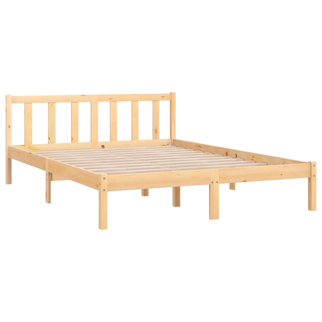 Estrutura de cama 120x200 cm madeira de pinho maciço