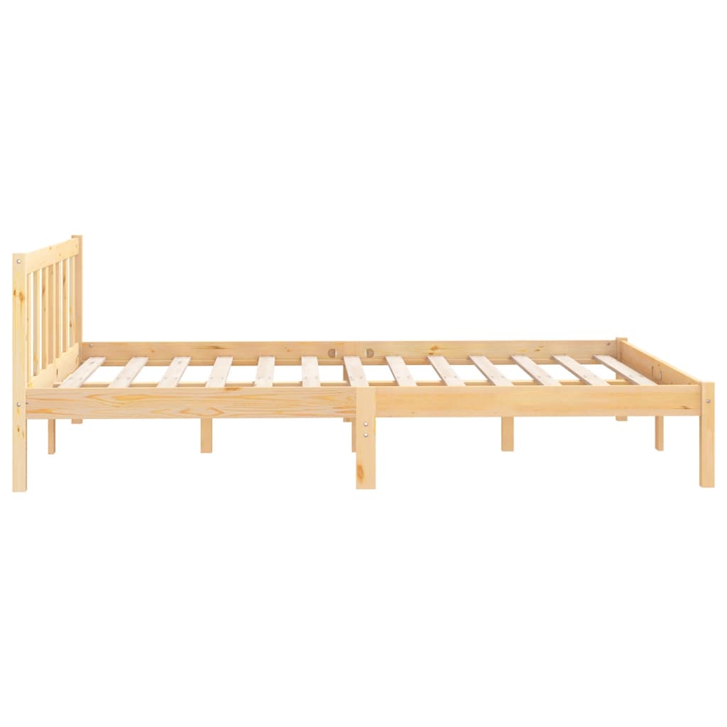 Estrutura de cama 140x200 cm pinho maciço