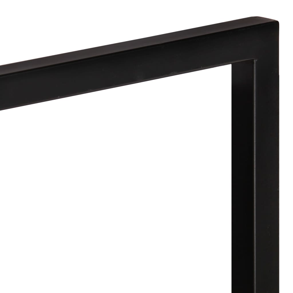Prateleiras de parede 2 pcs 100x24x35 cm acácia maciça e aço