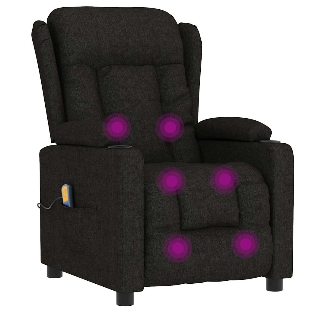 Poltrona de massagens tecido preto