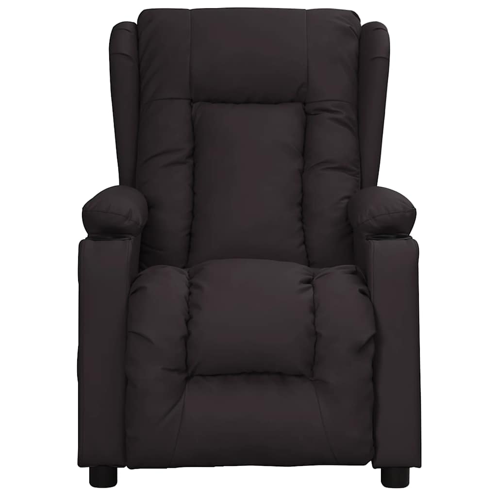 Poltrona de massagens couro artificial preto