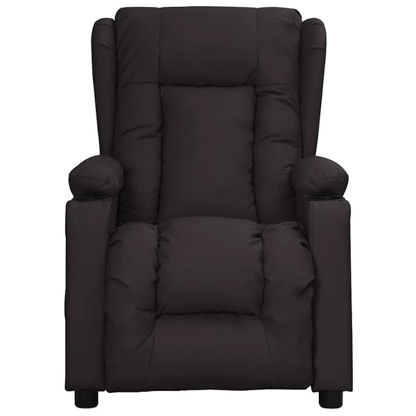 Poltrona de massagens couro artificial preto